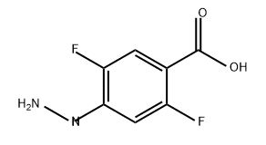 Benzoic acid, 2,5-difluoro-4-hydrazino- (9CI) 结构式