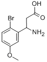 3-AMINO-3-(2-BROMO-5-METHOXY-PHENYL)-PROPIONIC ACID Structure