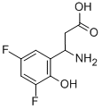3-AMINO-3-(3,5-DIFLUORO-6-HYDROXY-PHENYL)-PROPIONIC ACID 结构式