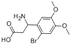 3-AMINO-3-(2-BROMO-4,5-DIMETHOXY-PHENYL)-PROPIONIC ACID 结构式