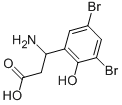 3-AMINO-3-(3,5-DIBROMO-2-HYDROXY-PHENYL)-PROPIONIC ACID 结构式