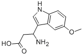 3-AMINO-3-(5-METHOXY-INDOL-3-YL)-PROPIONIC ACID Struktur