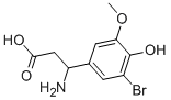3-AMINO-3-(3-BROMO-4-HYDROXY-5-METHOXY-PHENYL)-PROPIONIC ACID Struktur