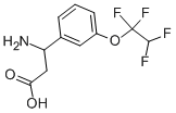 3-AMINO-3-[3-(1,1,2,2-TETRAFLUORO-ETHOXY)-PHENYL]-PROPIONIC ACID 结构式