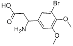 3-AMINO-3-(3-BROMO-4,5-DIMETHOXY-PHENYL)-PROPIONIC ACID Structure
