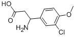 3-AMINO-3-(3-CHLORO-4-METHOXY-PHENYL)-PROPIONIC ACID Structure