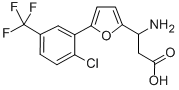 3-AMINO-3-[5-(2-CHLORO-5-TRIFLUOROMETHYL-PHENYL)-FURAN-2-YL]-PROPIONIC ACID Structure