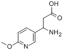 3-AMINO-3-(6-METHOXY-PYRIDIN-3-YL)-PROPIONIC ACID Struktur