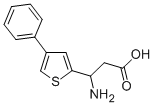 3-AMINO-3-(4-PHENYL-THIOPHEN-2-YL)-PROPIONIC ACID 结构式