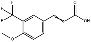 4-Methoxy-3-(trifluoromethyl)cinnamicacid Struktur