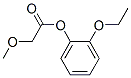 Acetic acid, methoxy-, 2-ethoxyphenyl ester (9CI) Struktur