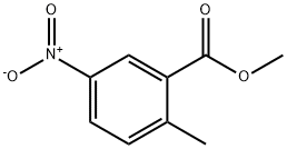 2-甲基-5-硝基苯甲酸甲酯 结构式