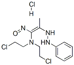 (E)-N,N-bis(2-chloroethyl)-1-nitroso-2-(2-phenylhydrazinyl)prop-1-en-1 -amine hydrochloride Structure