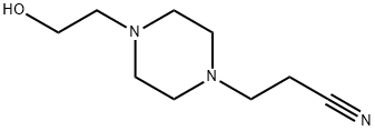 1-Piperazinepropanenitrile,4-(2-hydroxyethyl)-(9CI) Structure