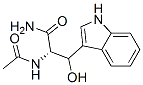 beta-hydroxy-N-acetyltryptophanamide Structure