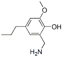 Phenol, 2-(aminomethyl)-6-methoxy-4-propyl- (9CI) Structure