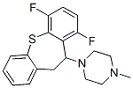 6,9-Difluoro-10-(4-methylpiperazino)-10,11-dihydrodibenzo[b,f]thiepin Struktur