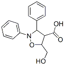 4-Isoxazolidinecarboxylic  acid,  5-(hydroxymethyl)-2,3-diphenyl- Structure