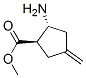 Cyclopentanecarboxylic acid, 2-amino-4-methylene-, methyl ester, trans- (9CI),773822-43-8,结构式