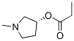 3-Pyrrolidinol,1-methyl-,propanoate(ester),(3R)-(9CI) Structure