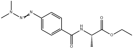 DL-N-(p-(3,3-Dimethyltriazeno)benzoyl)alanine ethyl ester Structure