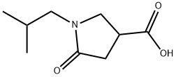 1-ISOBUTYL-5-OXO-PYRROLIDINE-3-CARBOXYLIC ACID Structure