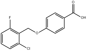 4-[(2-chloro-6-fluorobenzyl)oxy]benzoic acid Structure