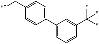 [3'-(トリフルオロメチル)[1,1'-ビフェニル]-4-イル]メタノール 化学構造式