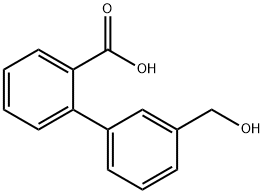 2-(3-Hydroxymethylphenyl)benzoic acid Structure