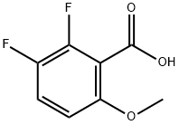 2,3-二氟-6-甲氧苯甲酸, 773873-26-0, 结构式