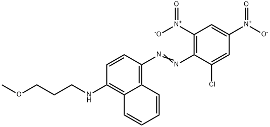 4-[(2-chloro-4,6-dinitrophenyl)azo]-N-(3-methoxypropyl)naphthalen-1-amine Struktur