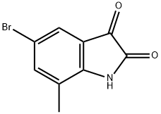 5-溴-7-甲基靛红, 77395-10-9, 结构式