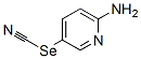 Selenocyanic acid, 6-amino-3-pyridinyl ester (9CI) Structure