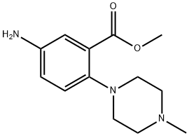 methyl 5-amino-2-(4-methylpiperazin-1-yl)benzoate 结构式