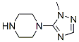 Piperazine, 1-(1-methyl-1H-1,2,4-triazol-5-yl)- (9CI) Structure