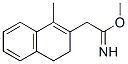 2-Naphthaleneethanimidicacid,3,4-dihydro-1-methyl-,methylester(9CI) 化学構造式