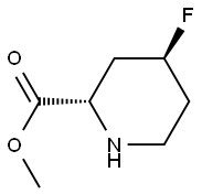 2-Piperidinecarboxylicacid,4-fluoro-,methylester,(2S,4S)-(9CI) 结构式