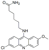 6-[(6-chloro-2-methoxy-acridin-9-yl)amino]hexanamide,77420-86-1,结构式