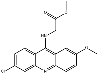 methyl 2-[(6-chloro-2-methoxy-acridin-9-yl)amino]acetate,77420-87-2,结构式