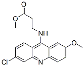 methyl 3-[(6-chloro-2-methoxy-acridin-9-yl)amino]propanoate Struktur