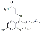 3-[(6-chloro-2-methoxy-acridin-9-yl)amino]propanamide,77420-90-7,结构式