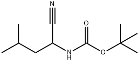 Carbamic acid, (1-cyano-3-methylbutyl)-, 1,1-dimethylethyl ester (9CI) Structure