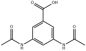 3,5-ビス(アセチルアミノ)安息香酸 化学構造式