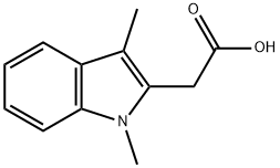 (1,3-DiMethyl-1H-indol-2-yl)-acetic acid Structure