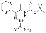 CARBAMIC ACID, [(1S)-2-[(AMINOTHIOXOMETHYL)HYDRAZONO]-2-(1,3-DITHIAN-2-YL)-1-METHYLETHYL]-, 1,1-DIMETHYLETHYL ESTER 化学構造式
