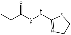 Propanoic  acid,  2-(4,5-dihydro-2-thiazolyl)hydrazide 结构式