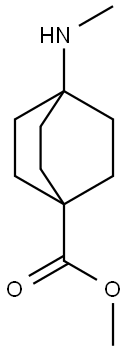 Bicyclo[2.2.2]octane-1-carboxylic acid, 4-(methylamino)-, methyl ester (9CI) Structure