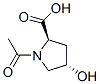 D-Proline, 1-acetyl-4-hydroxy-, trans- (9CI),77449-97-9,结构式