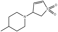 Piperidine, 1-(2,3-dihydro-1,1-dioxido-3-thienyl)-4-methyl- (9CI) Struktur