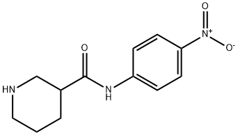 PIPERIDINE-3-CARBOXYLIC ACID (4-NITRO-PHENYL)-AMIDE 化学構造式